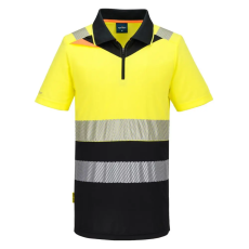 Portwest DX4 Hi-Vis cipzáros Class 1 póló S/S