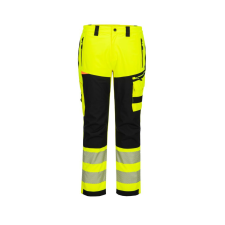 Portwest DX4 Hi-Vis eső nadrág Yellow/Black 44 láthatósági ruházat