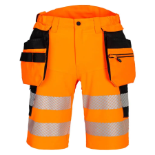 Portwest DX4 Hi-Vis Holster rövidnadrág Orange/Black 34 láthatósági ruházat