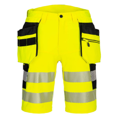 Portwest DX4 Hi-Vis Holster rövidnadrág Yellow/Black 32