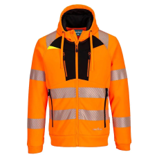 Portwest DX4 Hi-Vis kapucnis pulóver (narancs/fekete, 4XL)