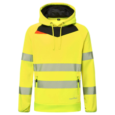 Portwest DX4 Hi-Vis kapucnis pulóver Yellow/Black XXL láthatósági ruházat