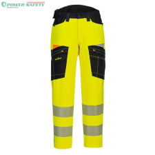 Portwest DX4 Hi-Vis Service nadrág - Sárga/Fekete láthatósági ruházat