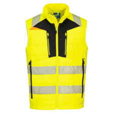 Portwest DX4 Hi-Vis Softshell mellény (HV sárga/fekete, 3XL) láthatósági ruházat