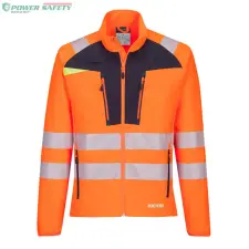 Portwest DX4 Hi-Vis Zip Base felső - Narancs/Fekete láthatósági ruházat