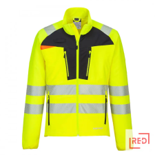 Portwest DX4 Hi-Vis Zip Base felső Yellow/Black 6XL láthatósági ruházat