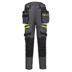 Portwest DX4 levehető lengőzsebes női nadrág Metal Grey 30