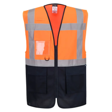 Portwest ES076ONRL Portwest ES1 Essential Hi-Vis kontraszt cipzáras vezetői mellény