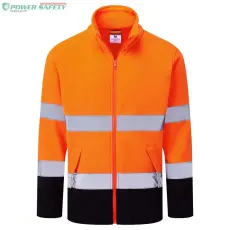 Portwest ES1 Essential Hi-Vis kéttónusú polár - Narancs/Navy