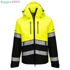 Portwest EV4 Hi-Vis Shell kabát (3L) - Sárga/Fekete láthatósági ruházat