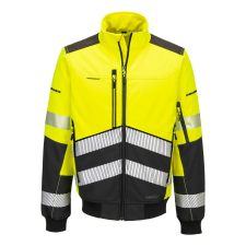 Portwest EV4 Hi-Vis Softshell Bomber (3L) Yellow/Black L láthatósági ruházat