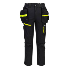 Portwest EV4 Könnyű levehető lengőzsebes nadrágok Black Short 30