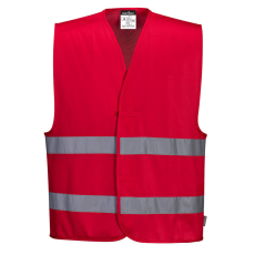 Portwest F474 Iona jól láthatósági mellény (PIROS, XXL/3XL)