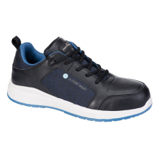 Portwest FC07 FX2 Eco Composite Trainer Védőcipő S3S SR (fekete/kék, 46) munkavédelmi cipő