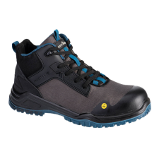 Portwest FE01 Bevel Composite Védőbakancs (47) S3S ESD SR FO (fekete/tengerzöld) munkavédelmi cipő