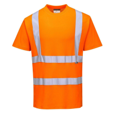 Portwest Fényvisszaverő védő póló Cotton Confort-S170 S Orange láthatósági ruházat