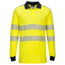 Portwest FR702 WX3 LÁNGÁLLÓ HI-VIS PÓLÓING (sárga/tengerészkék, 3XL) láthatósági ruházat