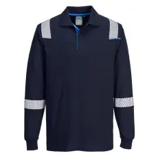 Portwest FR711 Portwest WX3 ModaFlame lángálló pólóing (sötét navy, S)