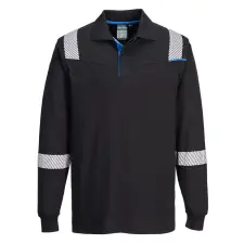 Portwest FR711BKRXXXL Portwest WX3 Flame Resistant Long Sleeve Polo munkaruha