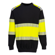 Portwest FR716 PW3 Modaflame Hi-Vis Class 1 pulóver sárga-fekete