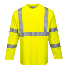 Portwest FR Modaflame Hi-Vis hosszú ujjú póló sárga XXL munkaruha