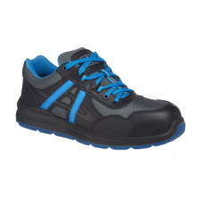 Portwest FT60 Mersey Védőcipő S1P SRC (fekete/kék, 37) munkavédelmi cipő