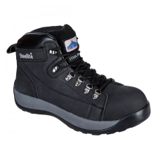 Portwest FW31 Steelite Mid Cut nubuck védőbakancs (44) SB HRO (FEKETE) munkavédelmi cipő