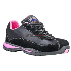 Portwest FW39 Steelite női védőcipő (43) S1P HRO (FEKETE/PINK)