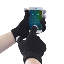 Portwest GL16 Touchscreen (érintőképernyős eszközökhöz) kötött kesztyű fekete védőkesztyű