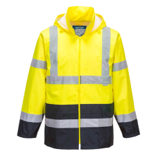 Portwest H443 Classic Contrast Jól láthatósági Esődzseki (sárga/navy, 3XL) láthatósági ruházat
