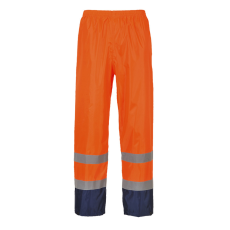 Portwest H444 Hi-Vis Classic Contrast Esőnadrág (narancs/navy, 3XL)