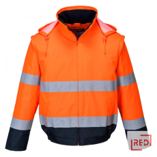 Portwest Hi-Vis 2 az 1-ben kontrasztos Essential Lite bomber kabát