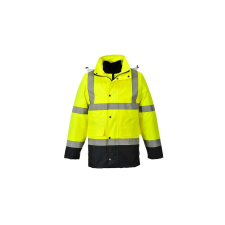 Portwest Hi-Vis 4 az 1-ben Contrast Traffic kabát munkaruha