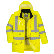 Portwest Hi-Vis 7:1 Traffic kabát sárga XS láthatósági ruházat