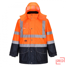 Portwest Hi-Vis 7 az 1-ben kontraszt Traffic kabát