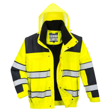 Portwest Hi-Vis Classic Bomber dzseki Yellow/Black 5XL