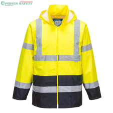 Portwest Hi-Vis Classic Contrast esődzseki - Sárga/Navy láthatósági ruházat