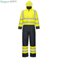 Portwest Hi-Vis Contrast bélelt overál - Sárga/Navy láthatósági ruházat