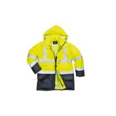 Portwest Hi-Vis Executive 5 az 1-ben kabát S768 Sárga/Navy 4XL méret