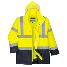 Portwest Hi-Vis Executive 5 az 1-ben kabát Yellow/Navy XXL láthatósági ruházat