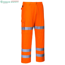 Portwest Hi-Vis három sávos Combat nadrág - Narancs láthatósági ruházat
