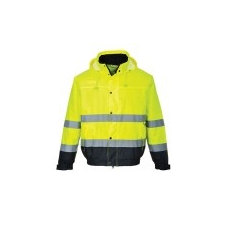 Portwest Hi-Vis kéttónusú bomber kabát láthatósági ruházat