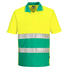 Portwest Hi-Vis Kéttónusú könnyű póló S/S Yellow/Teal S
