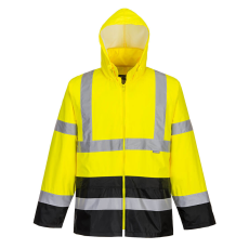 Portwest Hi-Vis klasszikus kontrasztos esődzseki (sárga/fekete, M)
