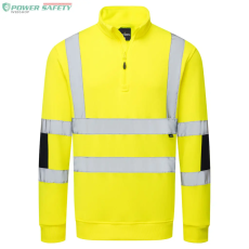 Portwest Hi-Vis Knit 1/2Zip Sweatshirt - Sárga