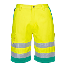 Portwest Hi-Vis könnyű poli-pamut rövidnadrág láthatósági ruházat