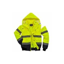 Portwest Hi-Vis Kontraszt Bomber dzseki C465 Sárga/Navy S méret láthatósági ruházat