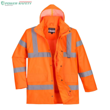 Portwest Hi-Vis légáteresztő rain traffic kabát - Narancs láthatósági ruházat