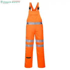 Portwest Hi-Vis polipamut kantáros nadrág - Narancs