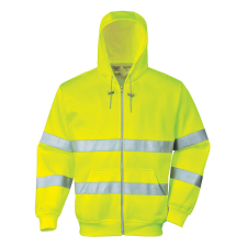 Portwest Hi-Vis zipzáros pulóver (sárga, 3XL) láthatósági ruházat